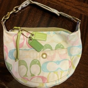 EUC | COACH | Pastel Logo | Shoulder Purse